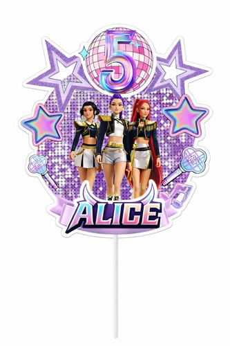 Personalised pop cake topper - personalised,
