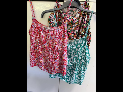 Three viscose floral - cami, tops
