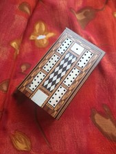 Vintage Antique Crib Cribbage Wooden Box For Restoration