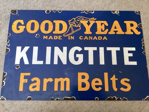 Good year enamel sign - good,
