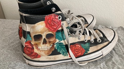 Rare converse high top - high, skull