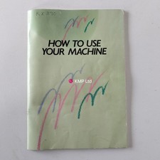 Brother KX 390 Ribber INSTRUCTION MANUAL cover has come off