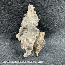 Crystal fulgurite (petrified