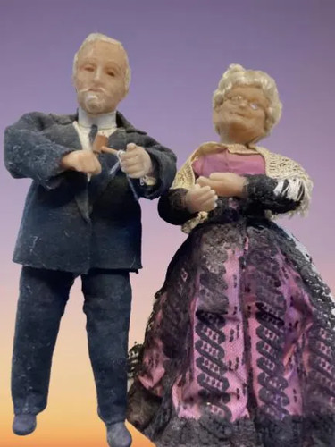 Antique victorian wax - wax, dolls