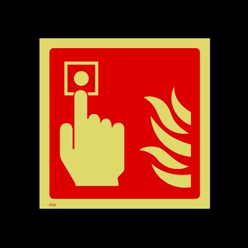 Fire alarm call point - fire,