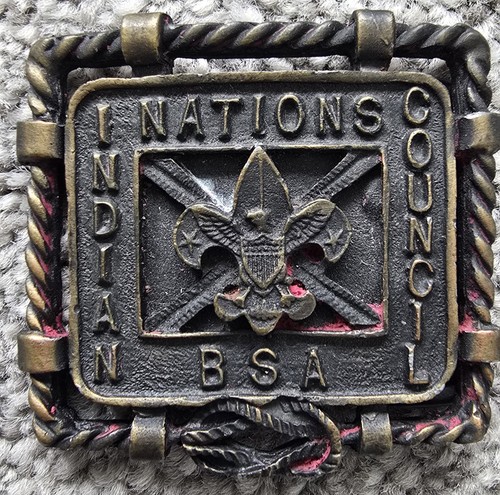 Scout vintage belt buckle - scout,