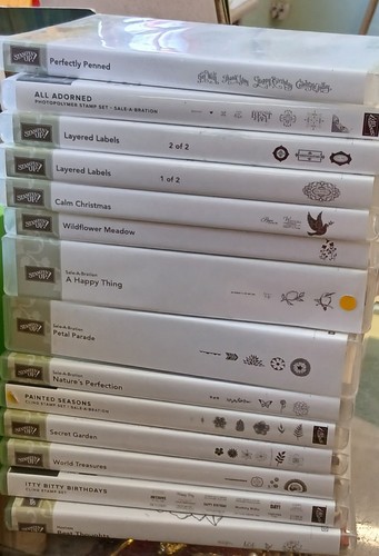 Stampin stamps x 14 sets - 14,