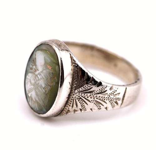 Men ring vintage - ring, silver