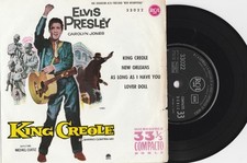 ELVIS PRESLEY,King Creole + 3,RARE SPANISH EP compact 33rpm,paper sleeve