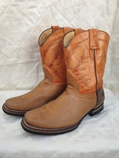 Grinders El Paso Tan Brown Leather Slip On Mid Calf Boots EU 43. SIZE UK 10.
