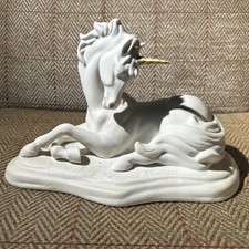 Unicorn "Guardian of The Heart" Statue Franklin Mint Porcelain - David Cornell
