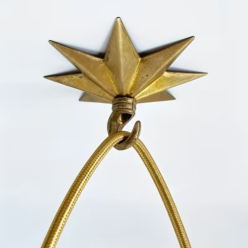 Vintage star ceiling hook - star, for
