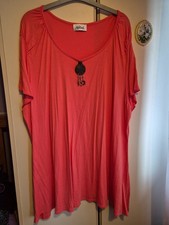 Ladies Peach/Orange  top by Afibel plus size 28/30