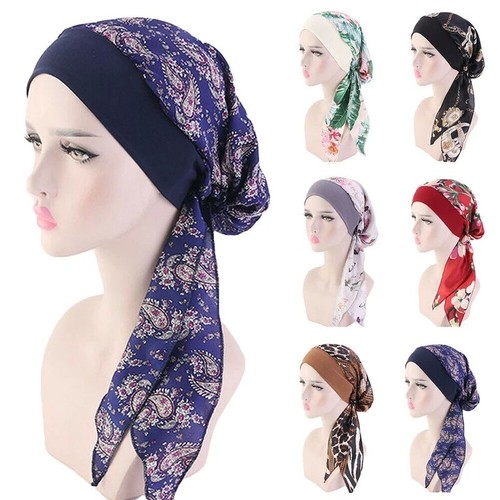 Pre tied turban hat headwear - pre-tied,