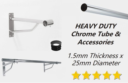 Wall mounted 25mm - 25mm, rail