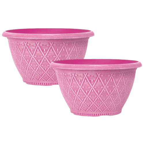Bowl planters 2pc round - planters,