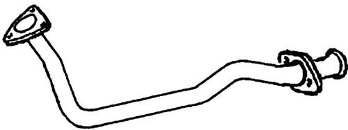 Exhaust front down - pipe, for