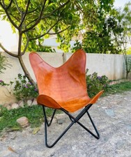 Butterfly chair leather living - leather,
