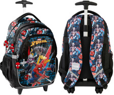 SPIDERMAN TROLLEY BAG School Bag Backpack on wheels Rolling Backpack SPIDER-MAN