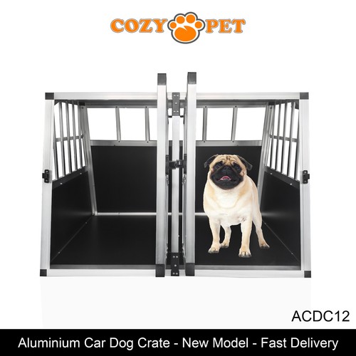 Car dog cage aluminium cozy - aluminium,