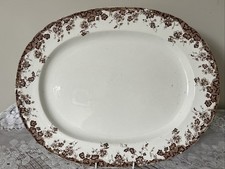 Antique Large Serving Platter - Trailing Ivy Design 18.5" by 14.5"