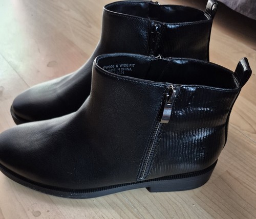 Ladies black ankle boots size - ladies,