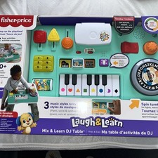 Fisher-Price Laugh Learn Mix Learn DJ Table Educational Toy for Babies Toddlers