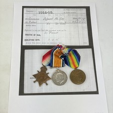 WW1 Trio Medal Loyal North Lancashire Regiment Private Robert Gregson 17589