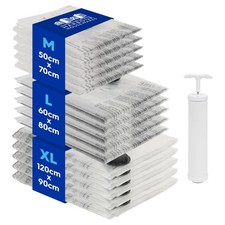 Vacuum storage bags with hand - vacuum,