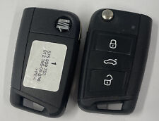 GENUINE SEAT 3 BUTTON REMOTE FLIP KEY FOB IBIZA LEON ETC TESTED 575 959 752