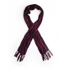 Holly Sparkle Scarf - Burgundy