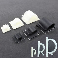 Self Adhesive Nylon Sticky Pads Mounts / Clips for Cable Wire BLACK or WHITE