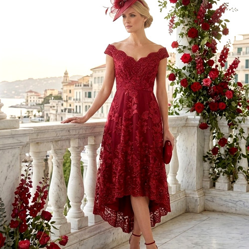 Quiz size red lace - 8,