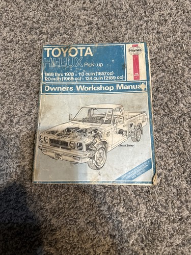 1969 thru 1978 haynes - 1978, toyota