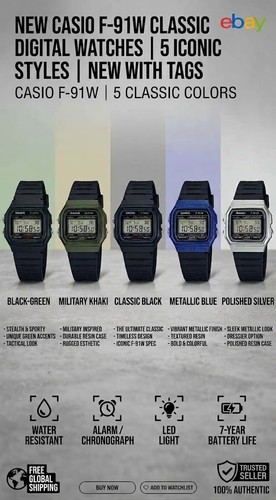 Casio 91w f91w - classic, retro