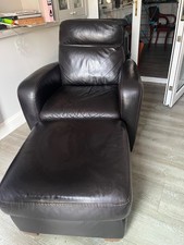 Natuzzi leather armchair and