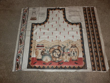 Cranston VIP West Wind Apron Southwestern Pottery/Red Chili Peppers Cut & Sew