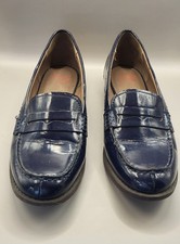 Navy blue patent - , footglove