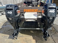 2x 2021 Mercury 40ELPT 40hp Outboard Engines With Rigging