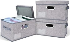 3 PACK XL Storage Bins with