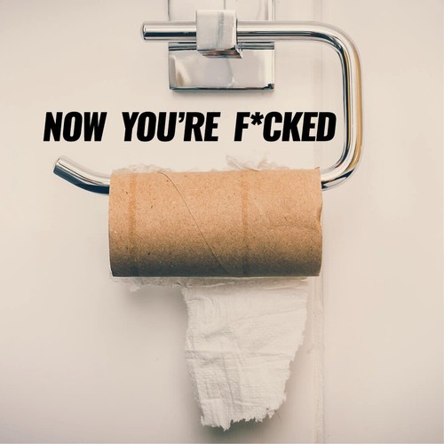 Funny bathroom wall stickers - wall,