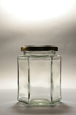 160  X 2oz  (55ML)  HEX GLASS