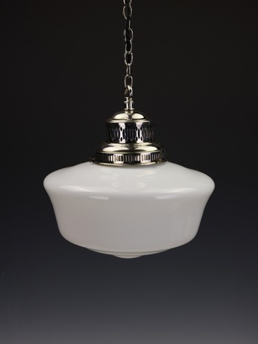Fine antique opaline pendant - antique,