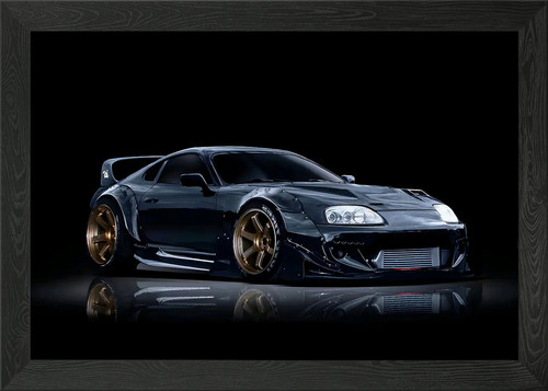 Toyota supra mk4 framed - supra, wall