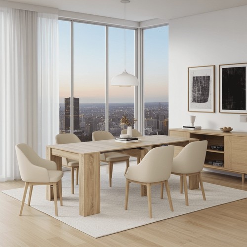 Large extending dining table - large,