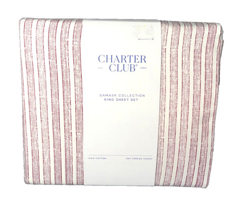 Charter club candy stripe 100 - club, 100%