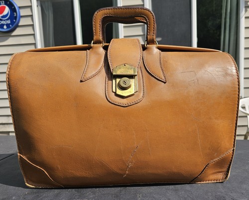 Vintage tan brown leather - vintage,