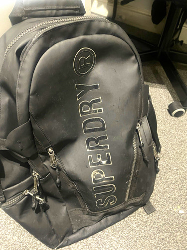 Superdry black daypack - black,
