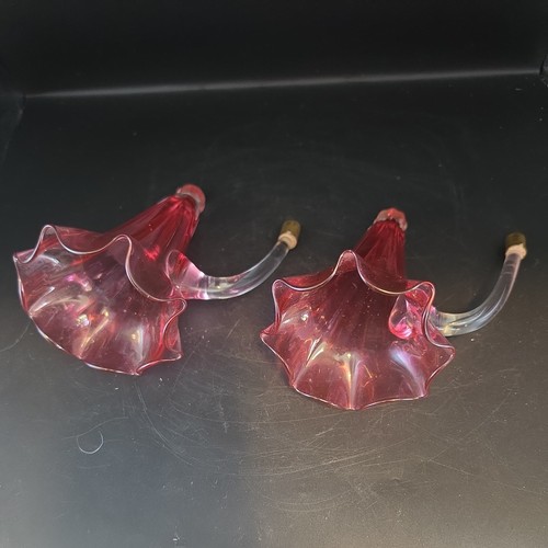 Pair antique cranberry - antique,
