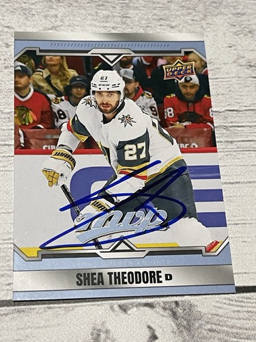 Shea theodore signed card - shea,